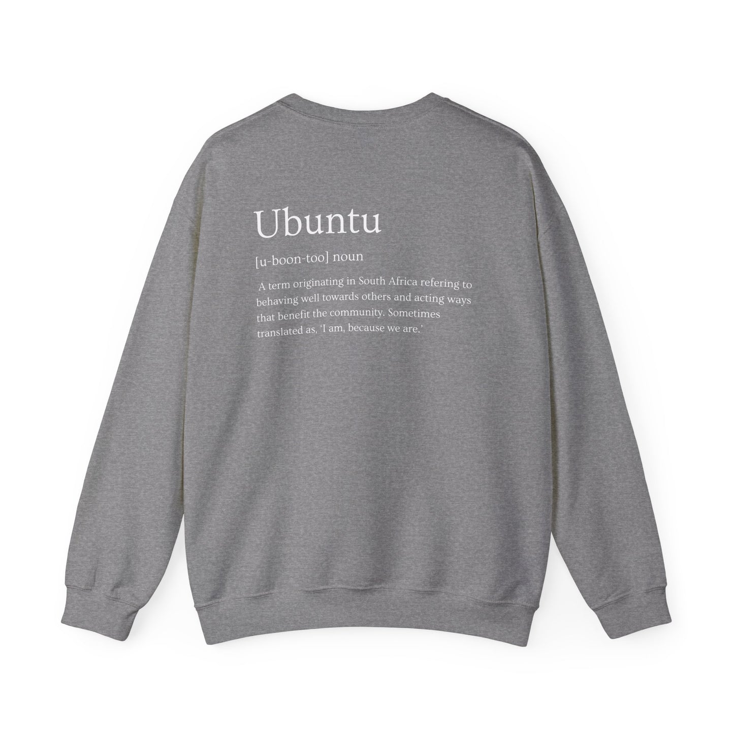 Love Cloth Ubuntu - Unisex Heavy Blend™ Crewneck Graphic Print Sweatshirt