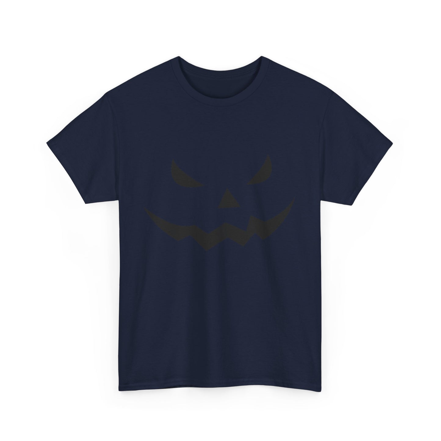 Pumpkin Face - Classic Graphic Print Unisex Heavy 100% Cotton Tee