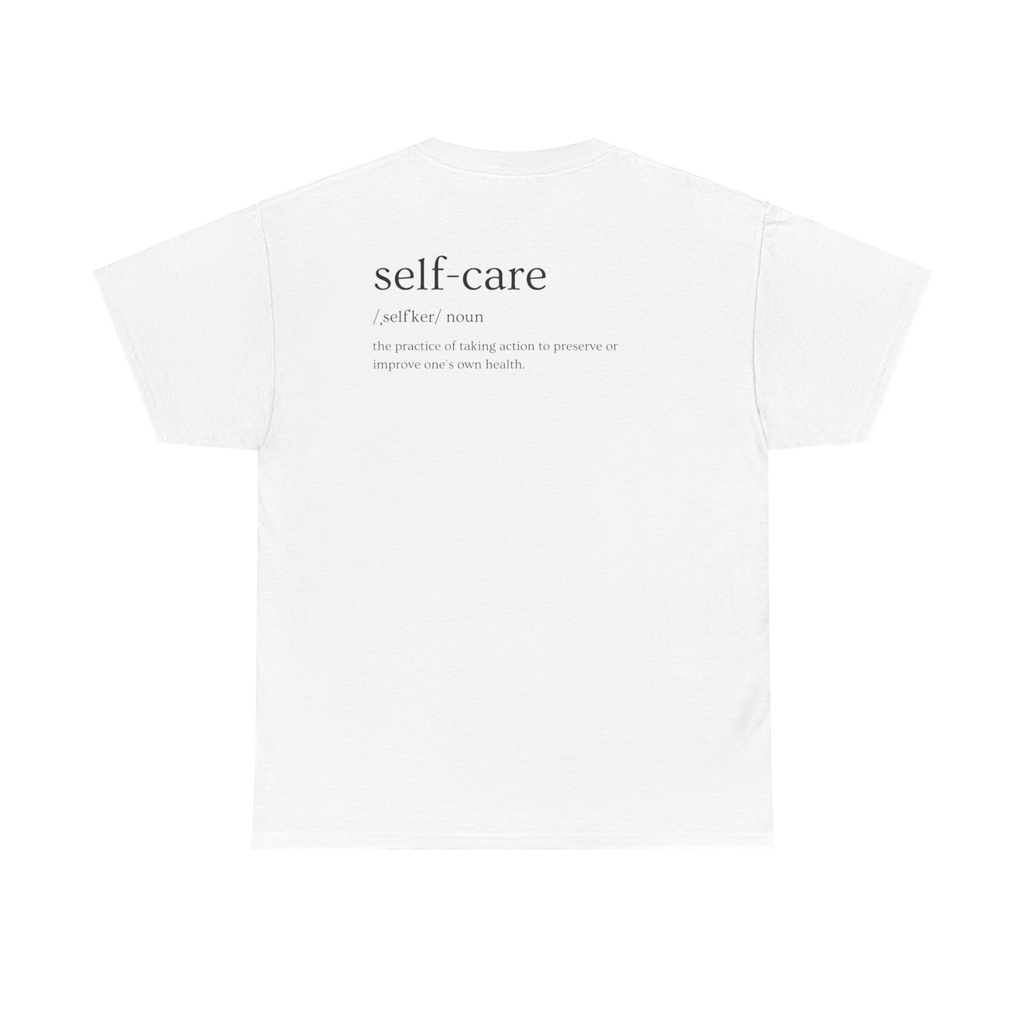 Love Cloth Self Care - Unisex Heavy 100% Cotton Graphic Print Tee