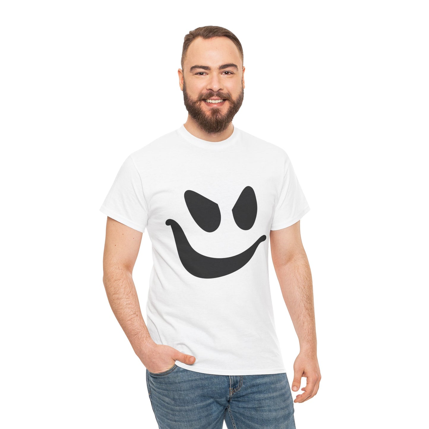 Ghost Face- Graphic Print Unisex Heavy 100% Cotton Tee