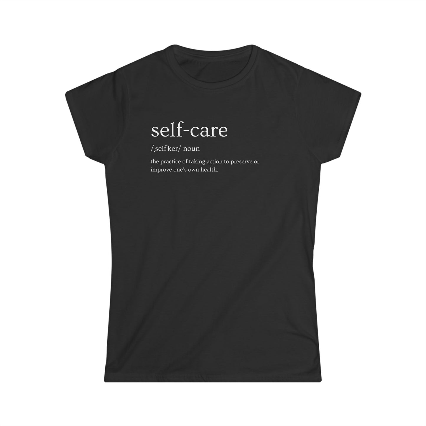 Love Cloth Self Care- Classic Women's Softstyle Graphic Print Tee