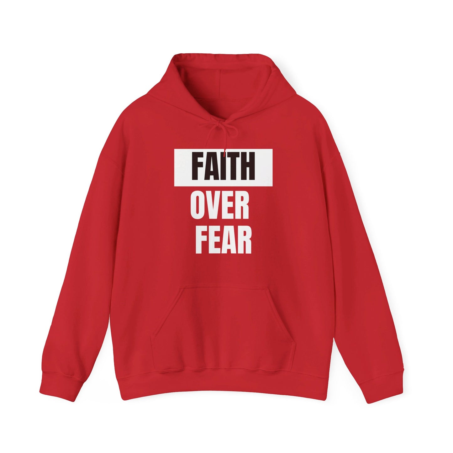 Faith Over Fear Unisex Heavy Blend™ Hooded Print Sweatshirt