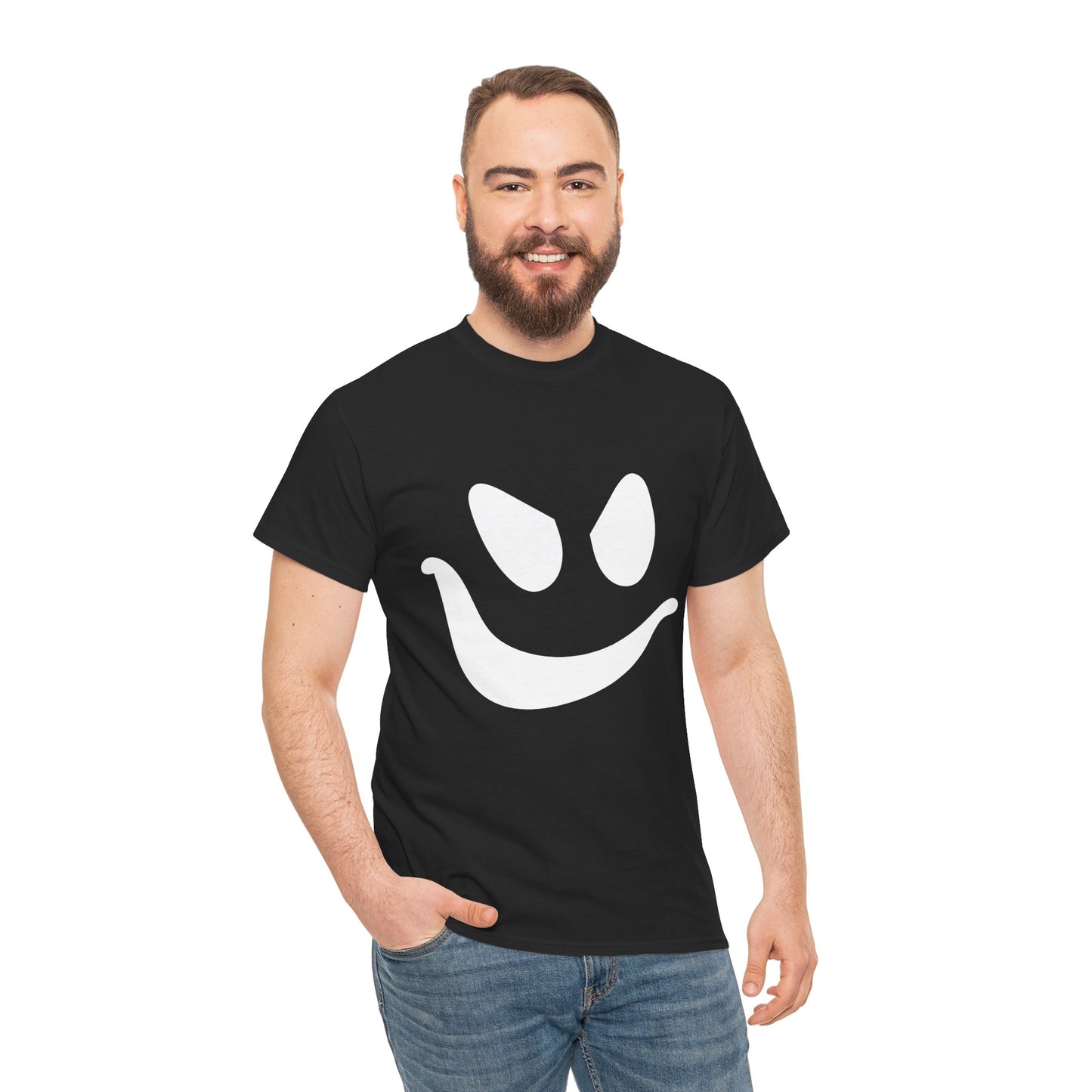 Ghost Face- Graphic Print Unisex Heavy 100% Cotton Tee