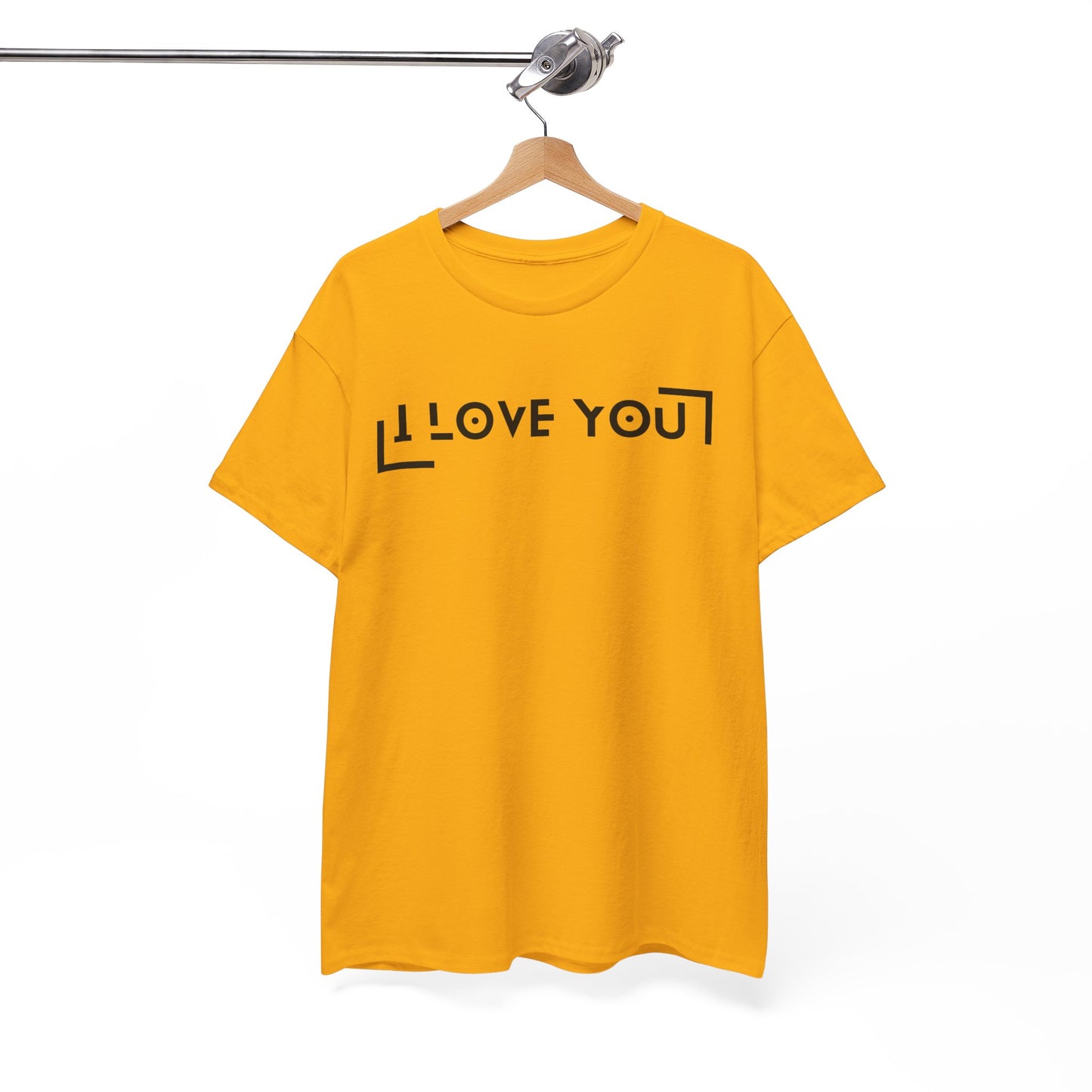 I Love You - Classic Graphic Print Unisex Heavy 100% Cotton Tee