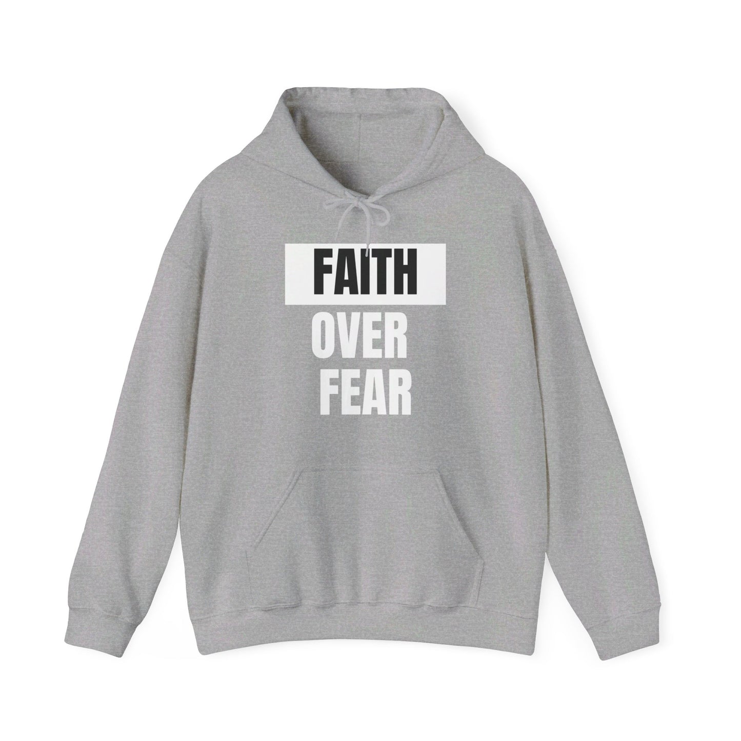 Faith Over Fear Unisex Heavy Blend™ Hooded Print Sweatshirt