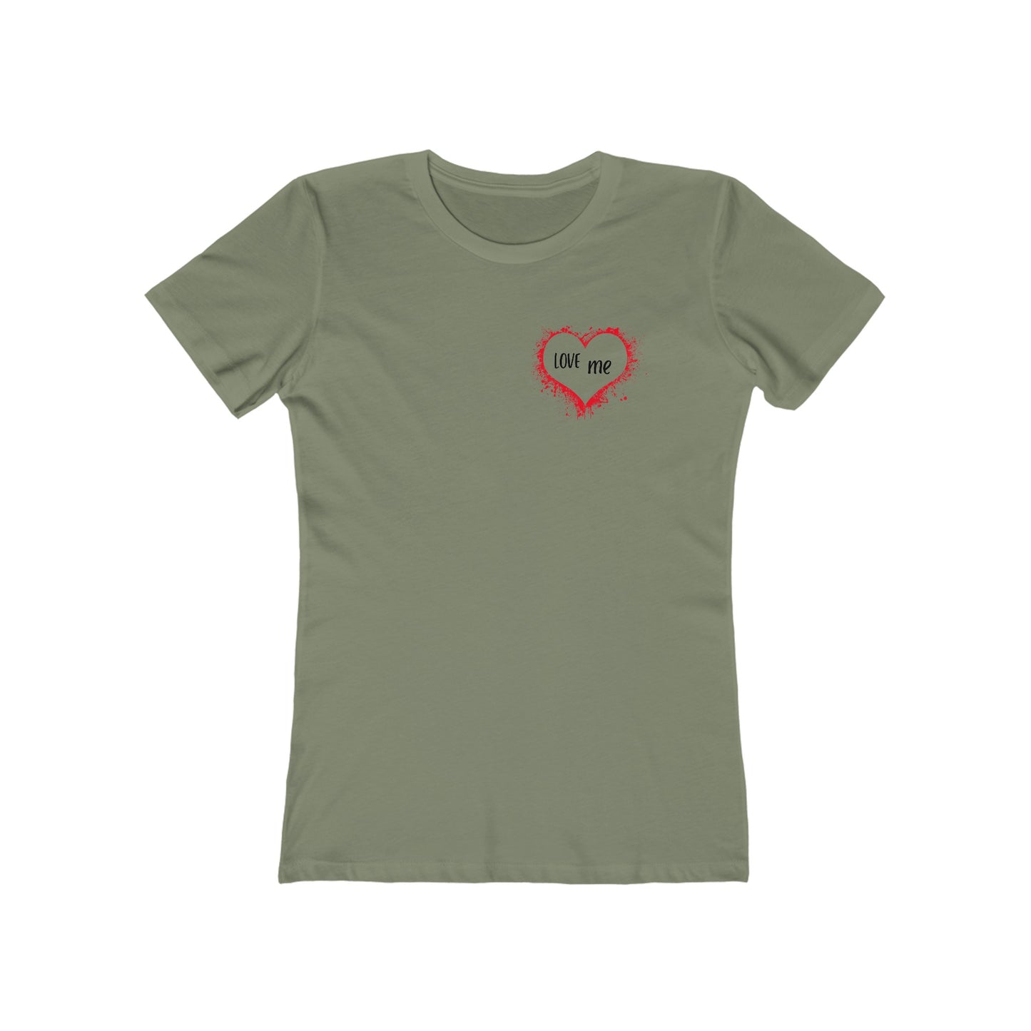 LOVE me - Boyfriend Tee for Her 100% Cotton Slim Fit