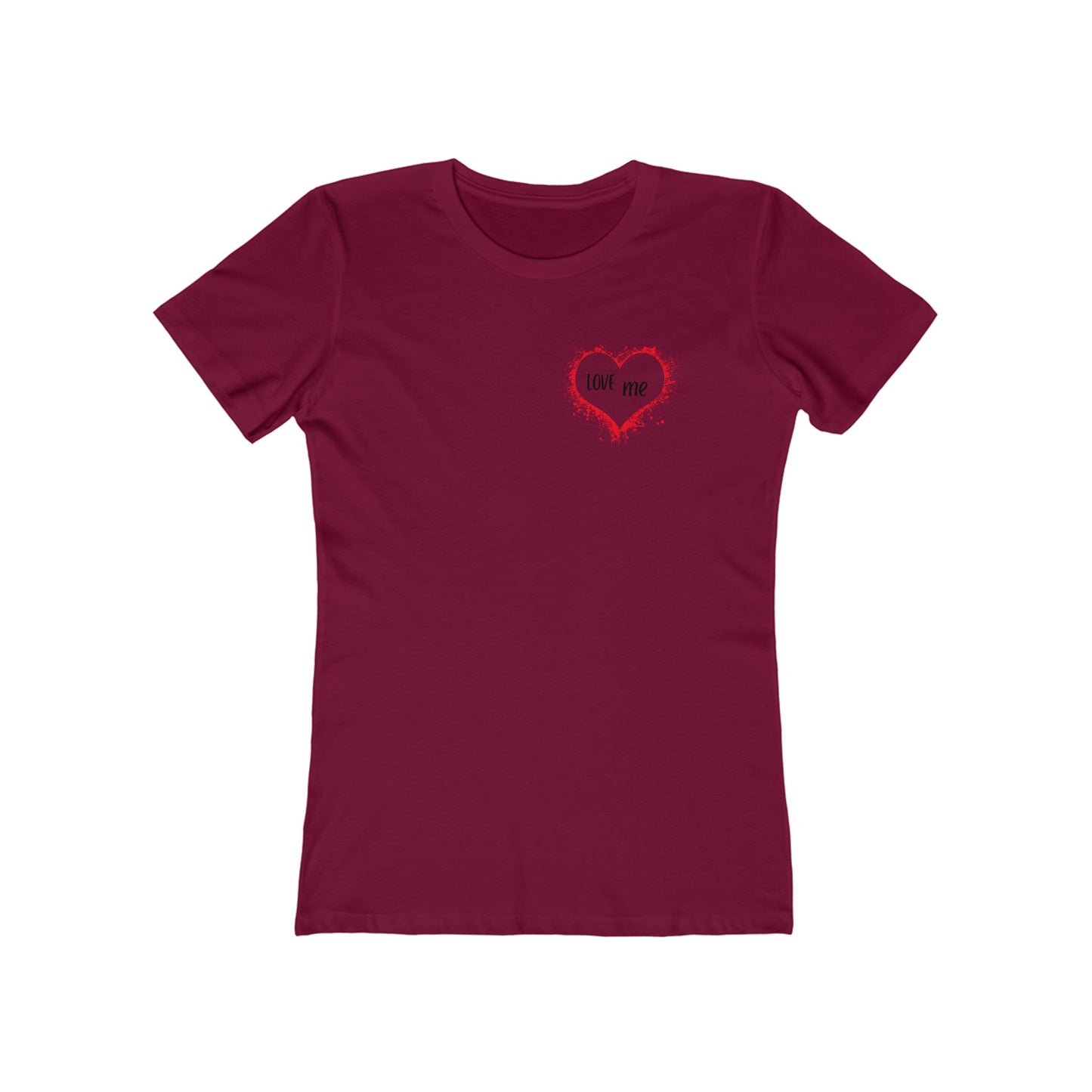 LOVE me - Boyfriend Tee for Her 100% Cotton Slim Fit