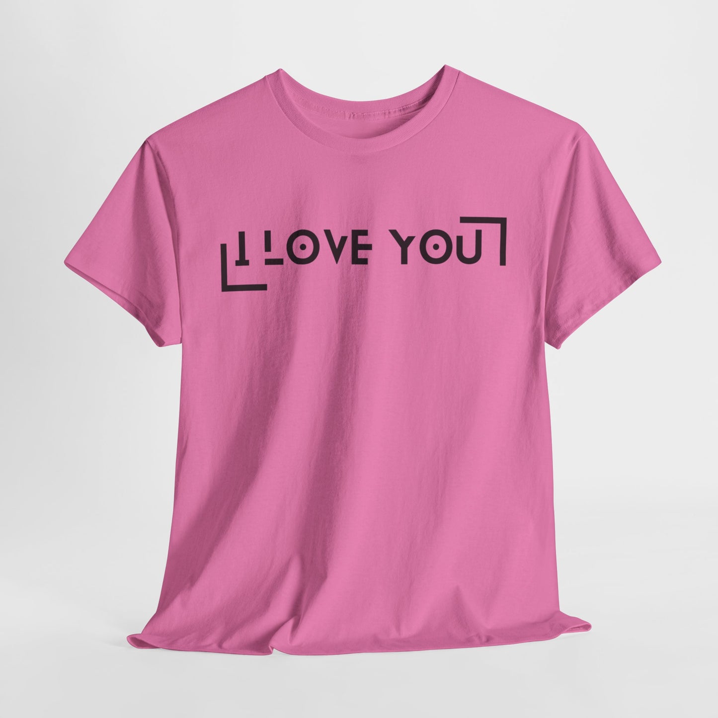I Love You - Classic Graphic Print Unisex Heavy 100% Cotton Tee
