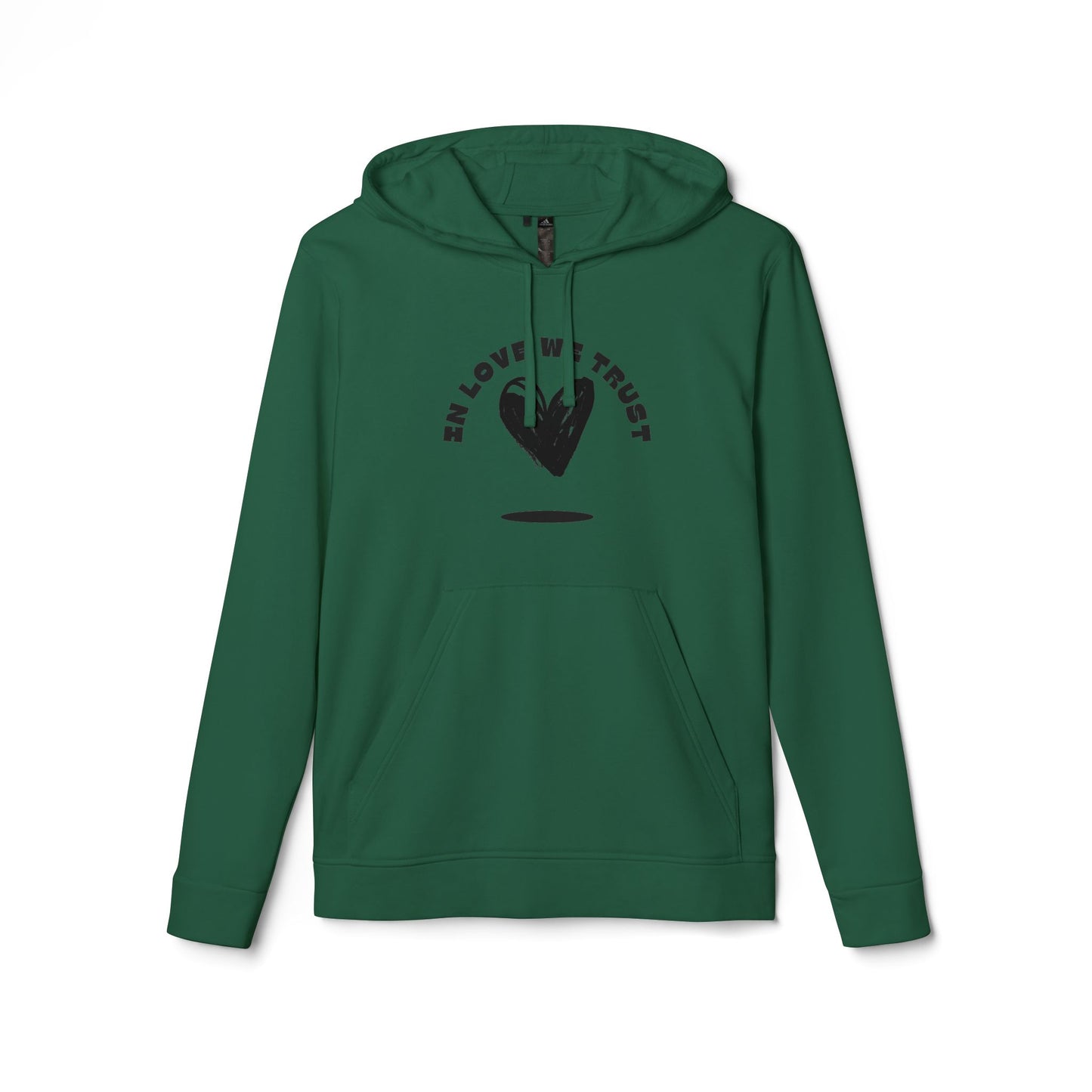 In Love We Trust - Adidas Graphic Print Unisex Fleece Hoodie