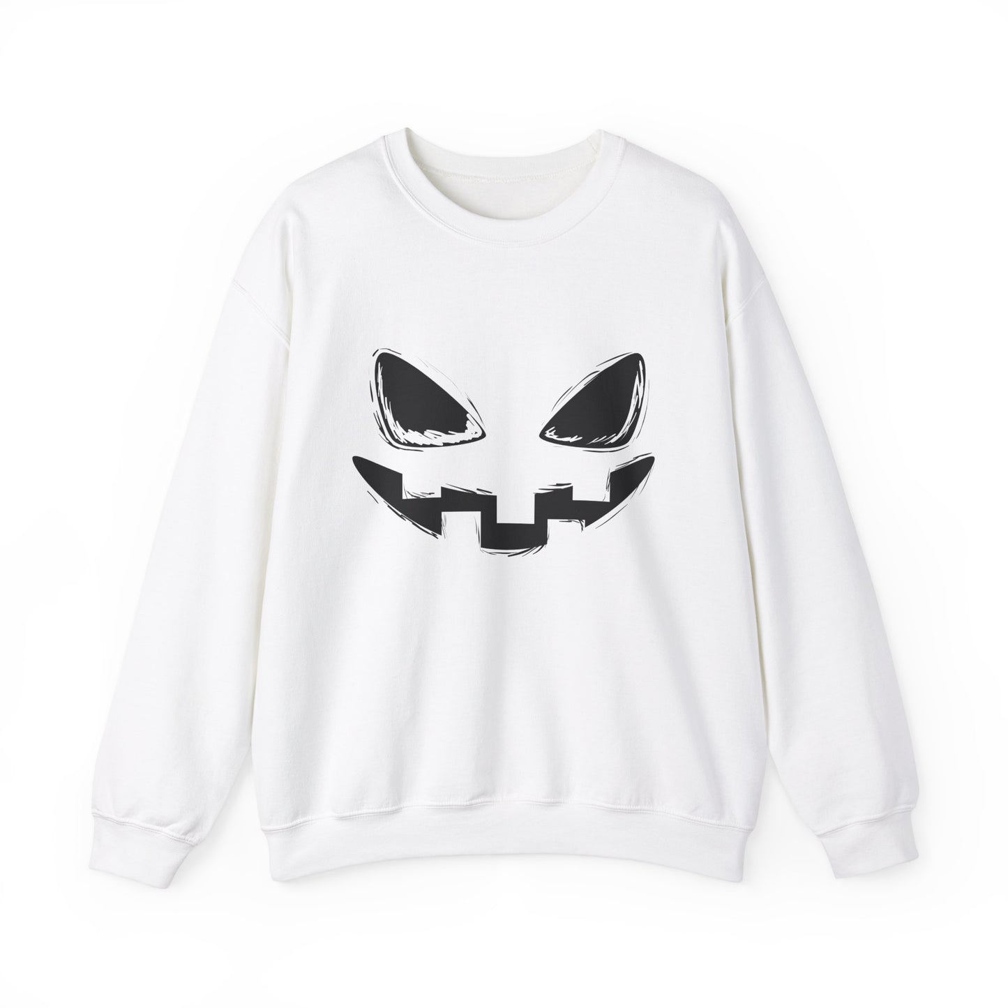 Spooky Face- Classic Graphic Print Unisex Heavy Blend™ Crewneck Sweatshirt