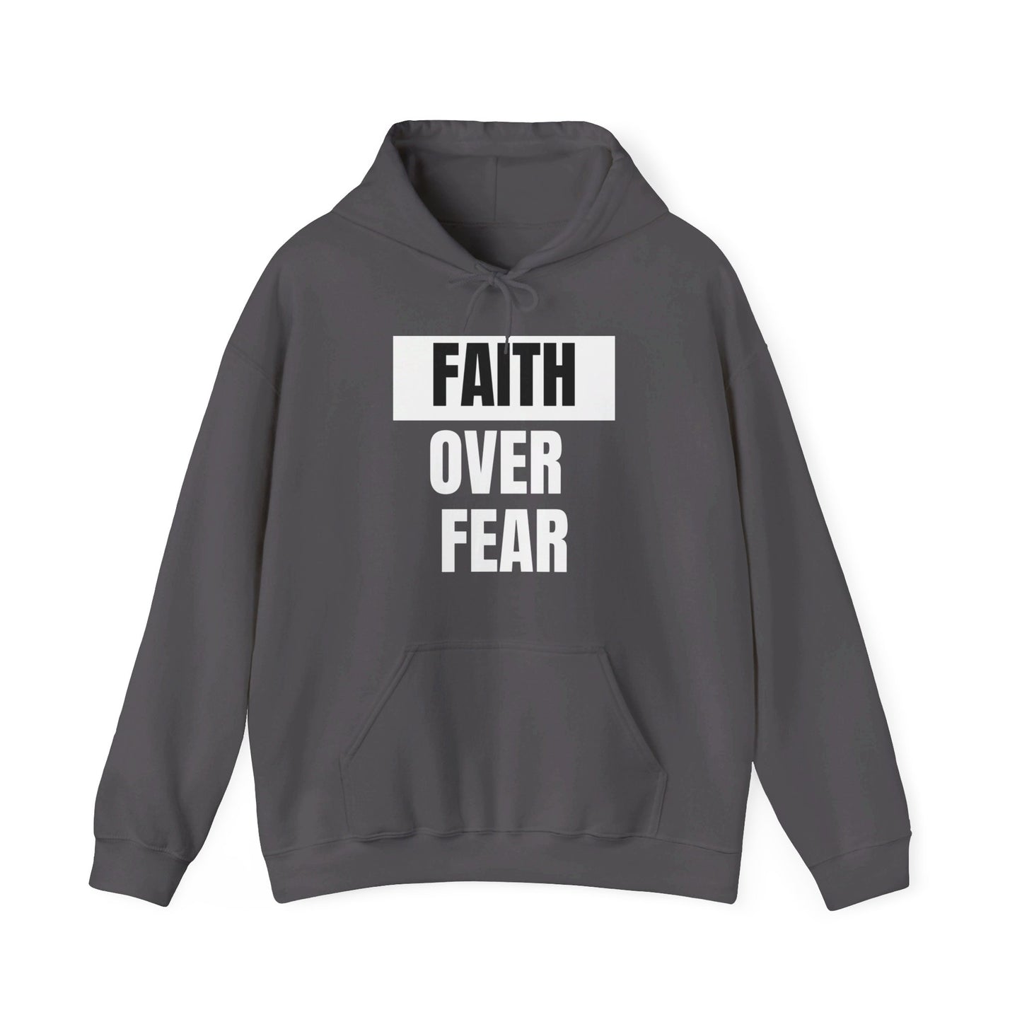 Faith Over Fear Unisex Heavy Blend™ Hooded Print Sweatshirt