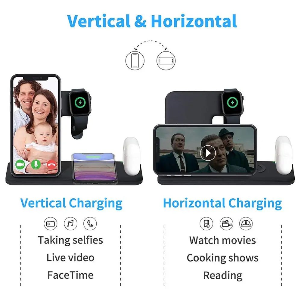 4in1 Fast Wireless Charger Stand