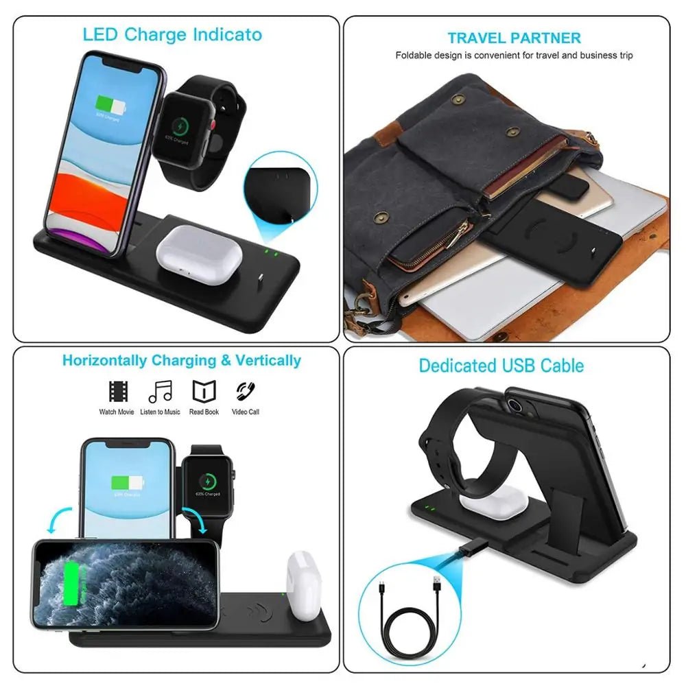 4in1 Fast Wireless Charger Stand