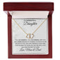To Our Beautiful Daughter | Everlasting Love Necklace | Gift for Daughter | 10k Gold Pendant