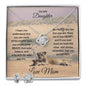To My Daughter | Love Knot Earring Necklace Set | Gift From Mom