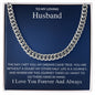 To My loving Husband | Cuban Link Chain | Gift For Husband