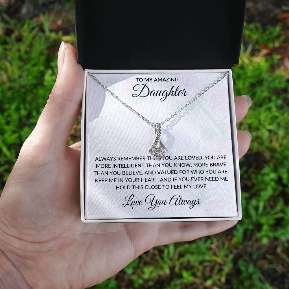 To My Amazing Daughter | Alluring Beauty Necklace | Gift for Daughter