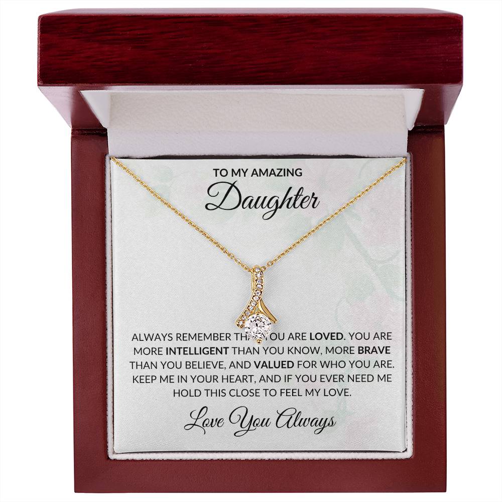 To My Amazing Daughter | Alluring Beauty Necklace | Gift for Daughter