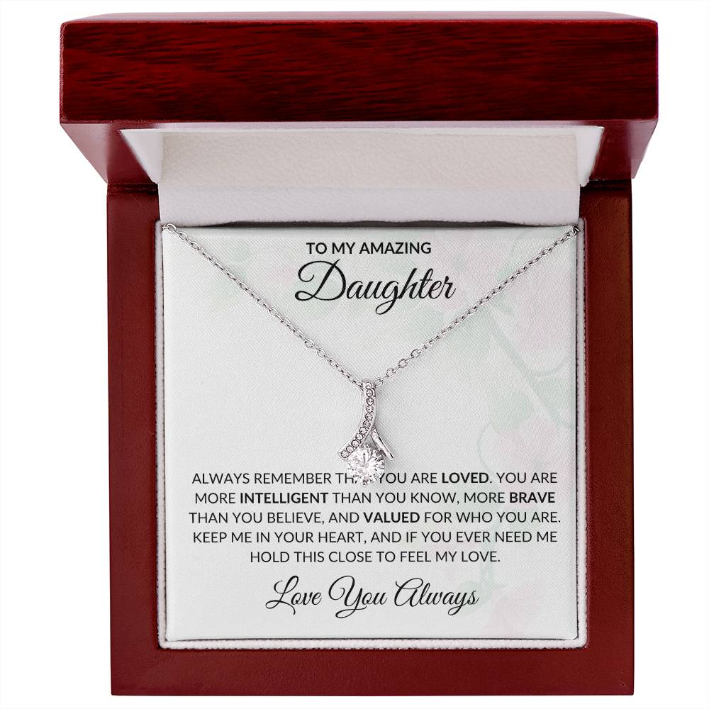 To My Amazing Daughter | Alluring Beauty Necklace | Gift for Daughter