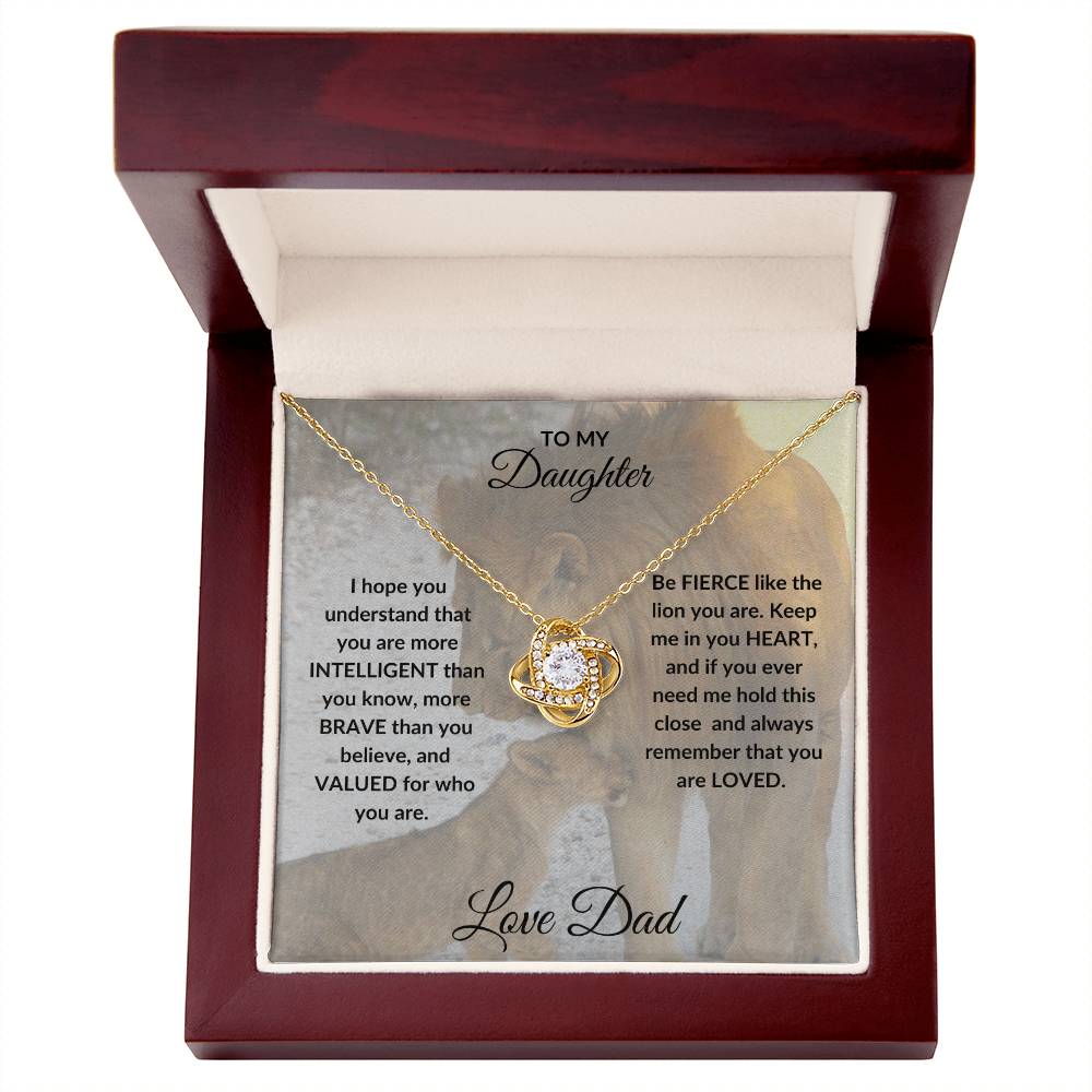 To My Daughter | Love Knot Necklace | Gift From Dad