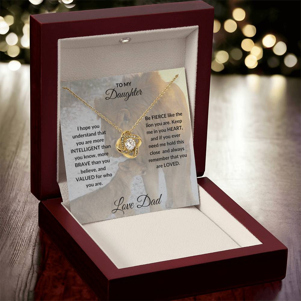 To My Daughter | Love Knot Necklace | Gift From Dad