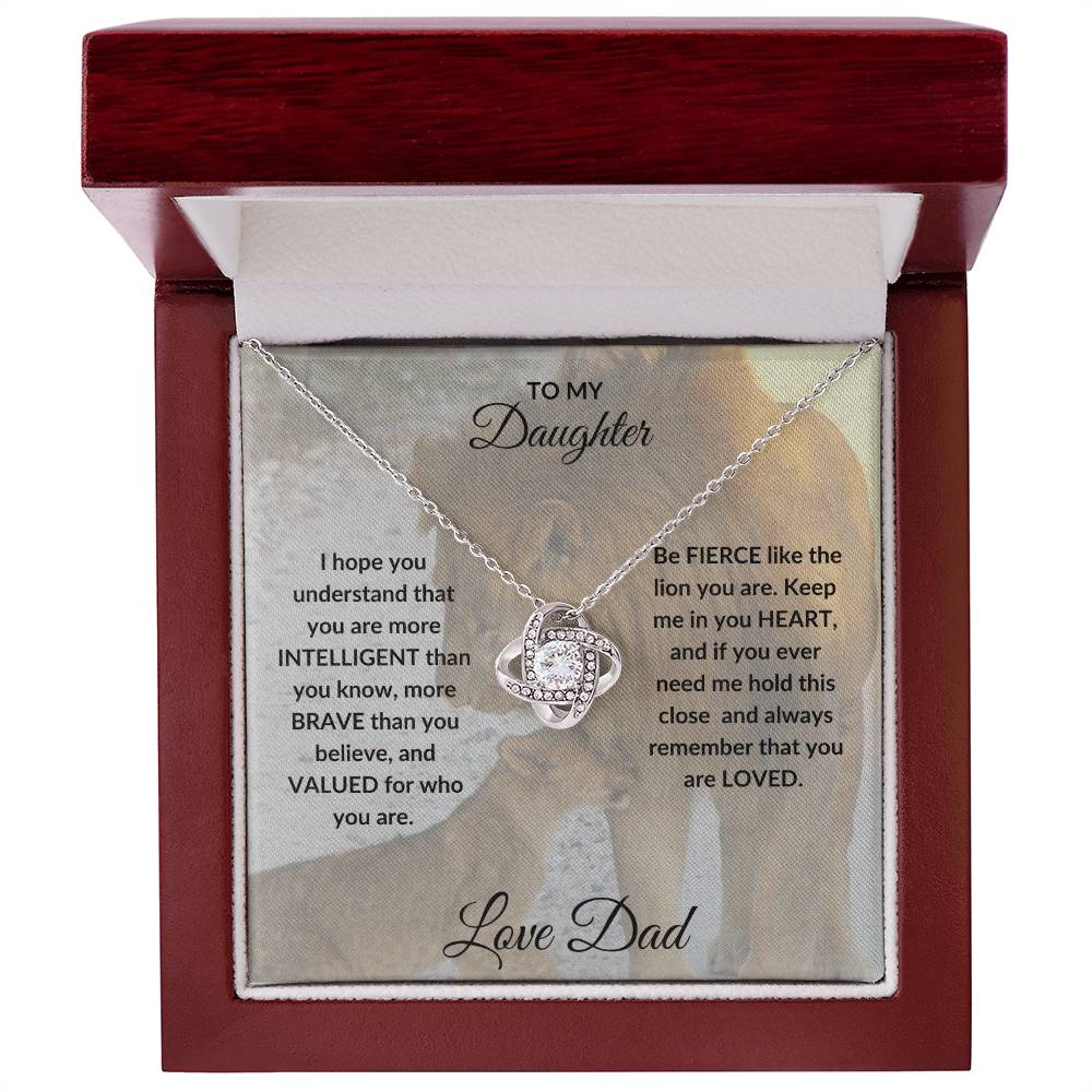 To My Daughter | Love Knot Necklace | Gift From Dad