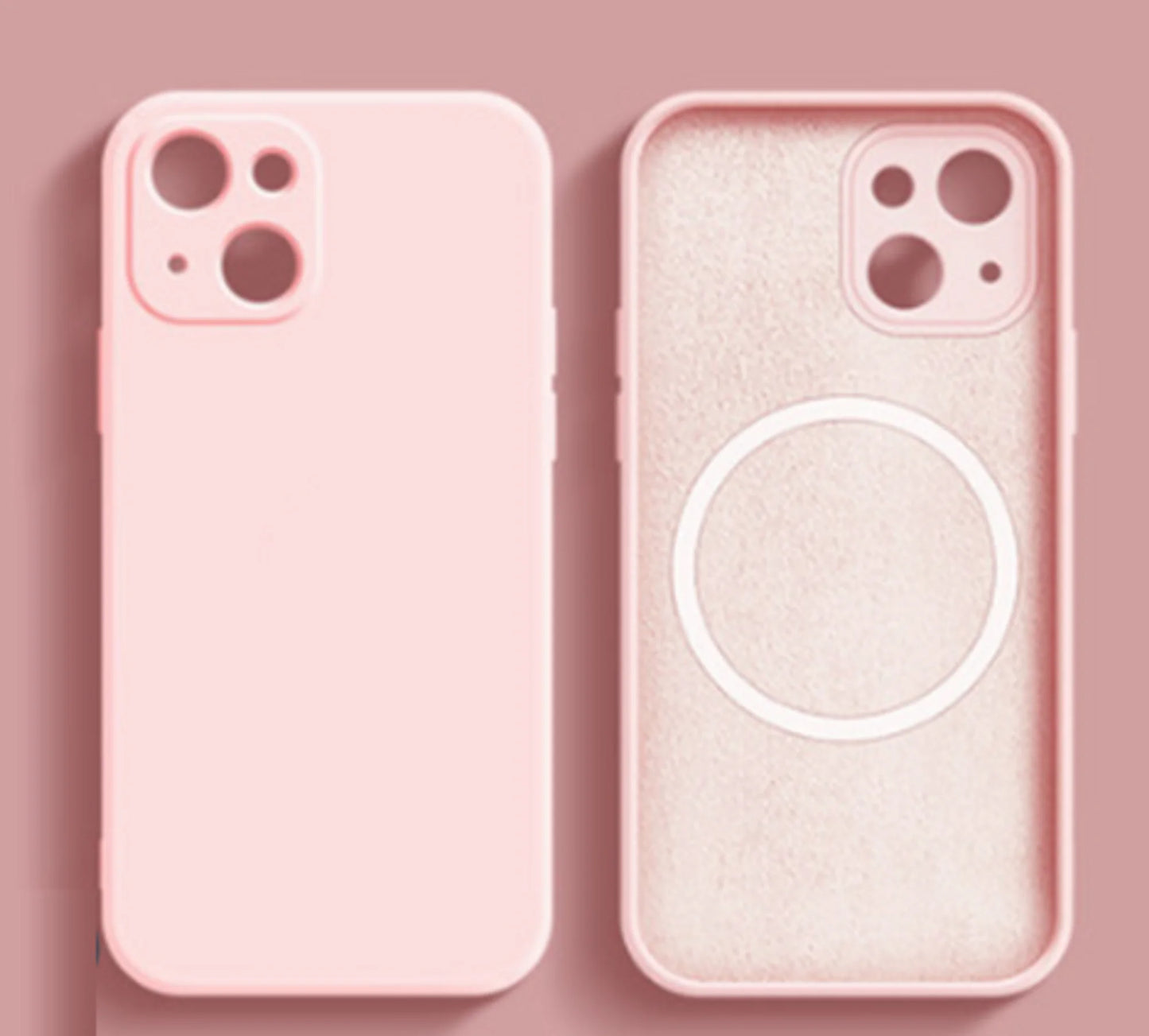 Magnetic Liquid Silicone Case For iPhone 14