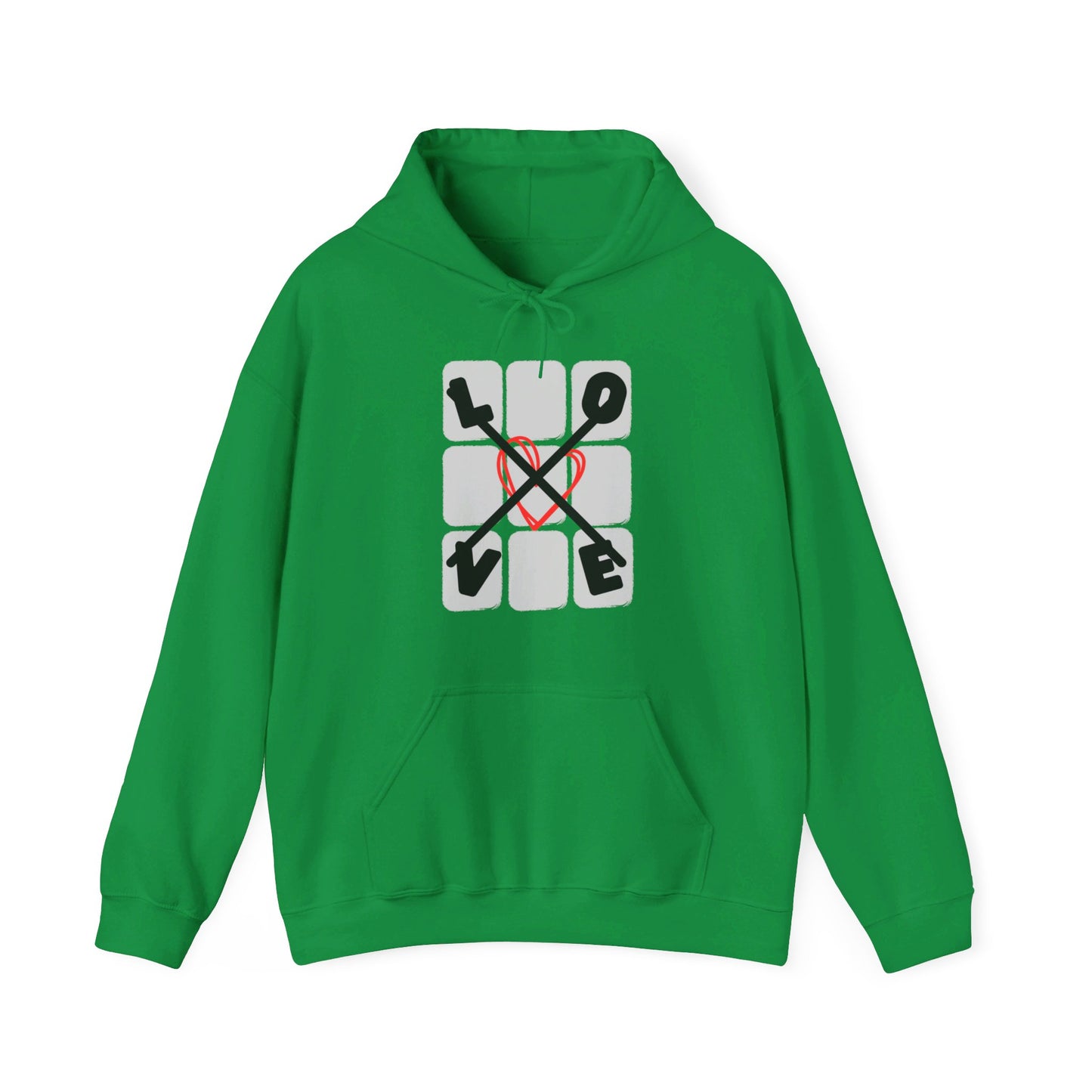 Love Tac Toe Classic Unisex Heavy Blend™ Graphic Print Hooded Sweatshirt