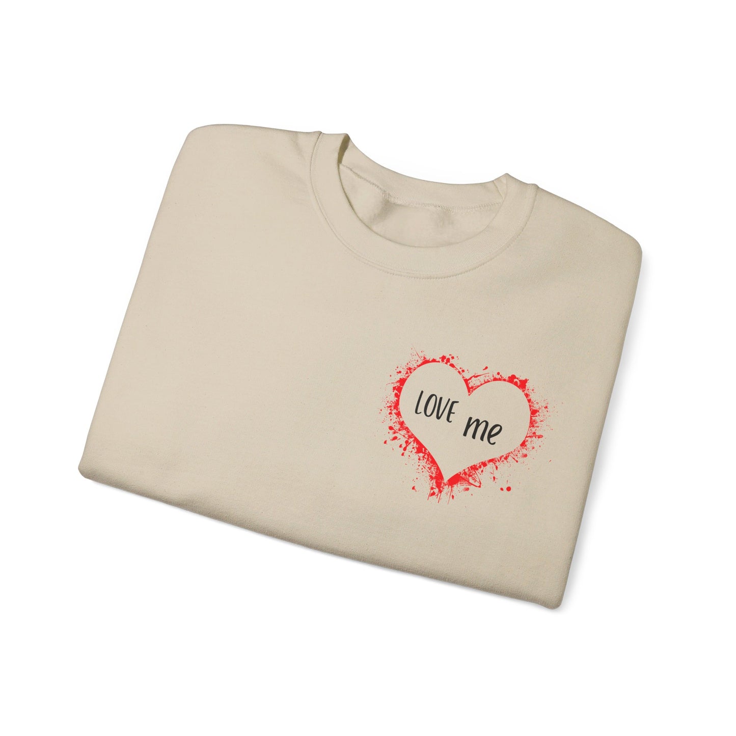 Love Me Unisex Heavy Blend™ Graphic Crewneck Sweatshirt