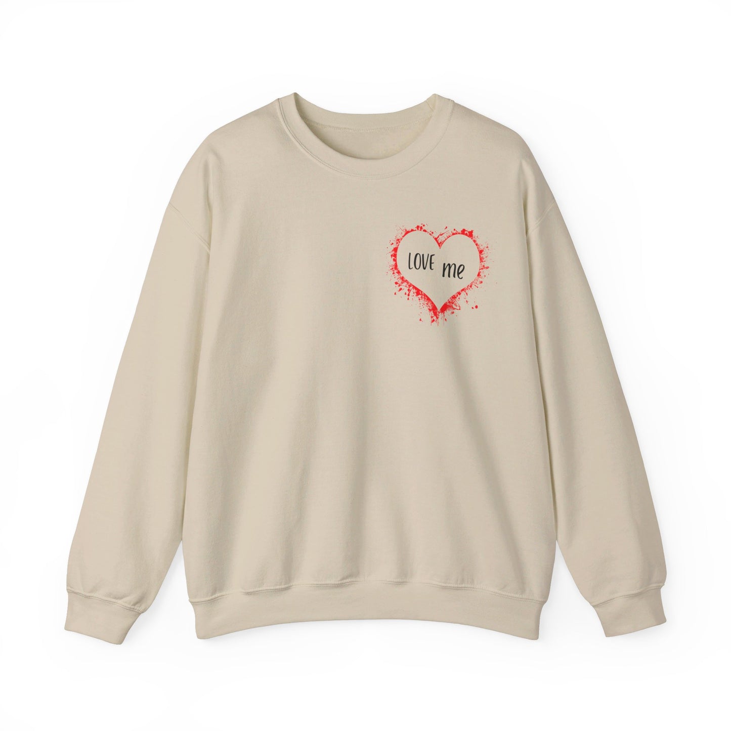 Love Me Unisex Heavy Blend™ Graphic Crewneck Sweatshirt