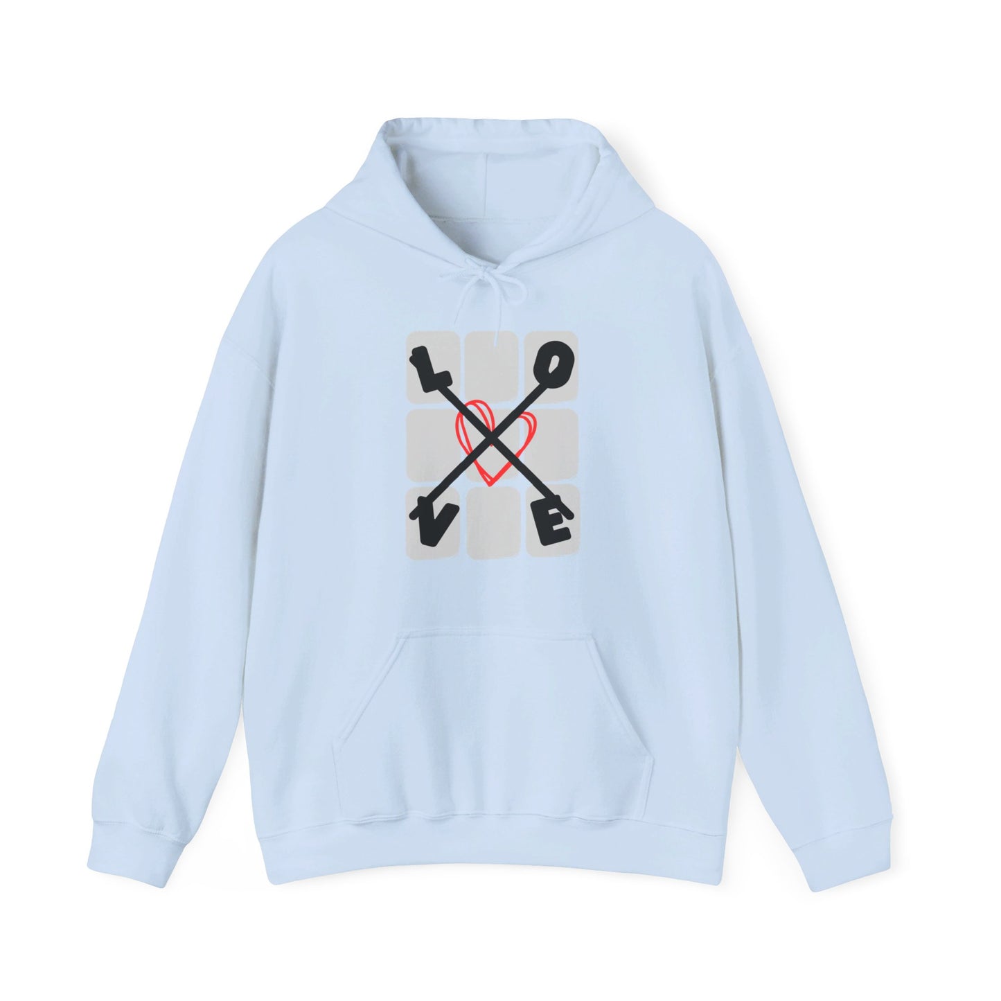 Love Tac Toe Classic Unisex Heavy Blend™ Graphic Print Hooded Sweatshirt