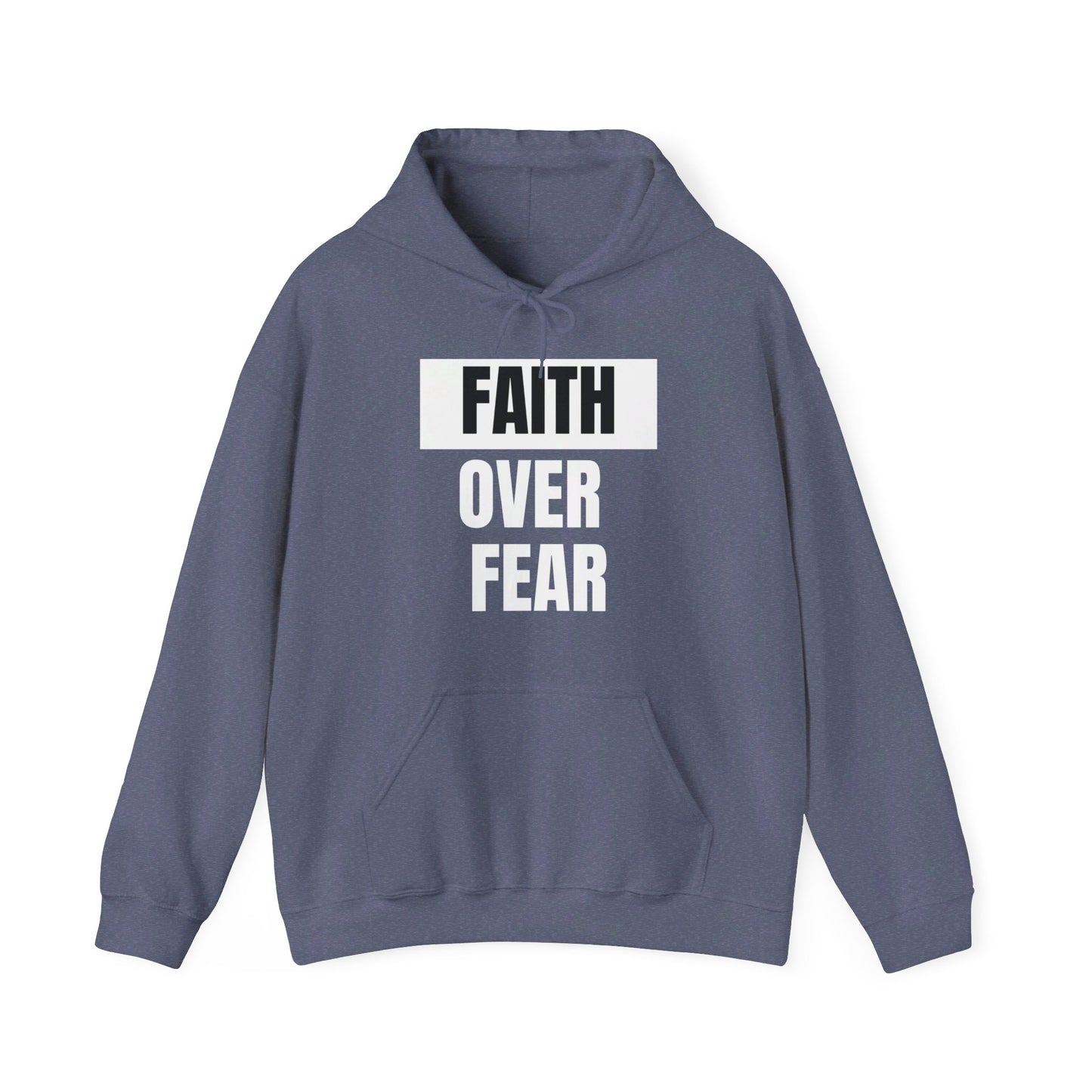 Faith Over Fear Unisex Heavy Blend™ Hooded Print Sweatshirt