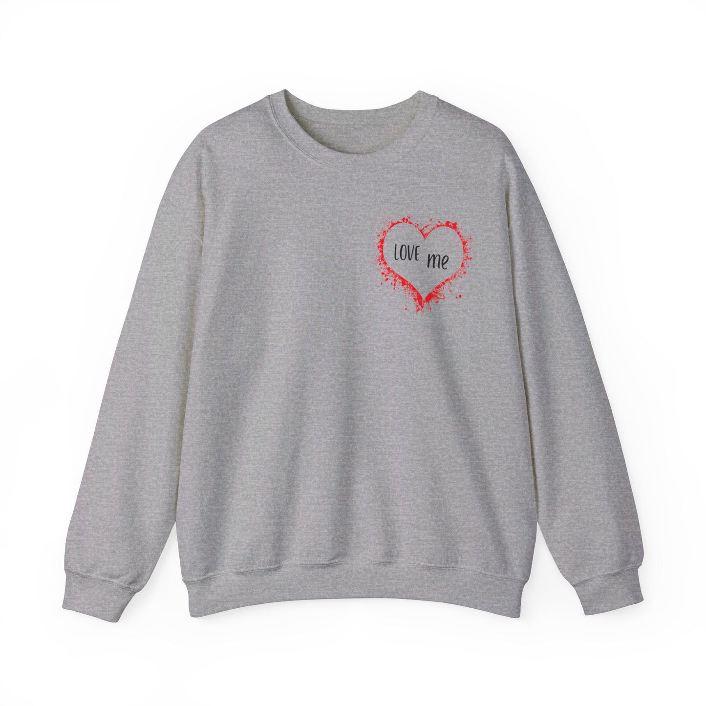 Love Me Unisex Heavy Blend™ Graphic Crewneck Sweatshirt