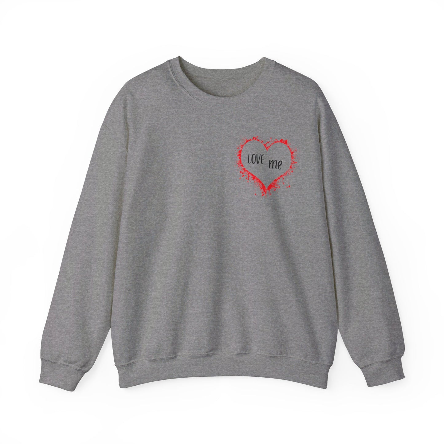 Love Me Unisex Heavy Blend™ Graphic Crewneck Sweatshirt