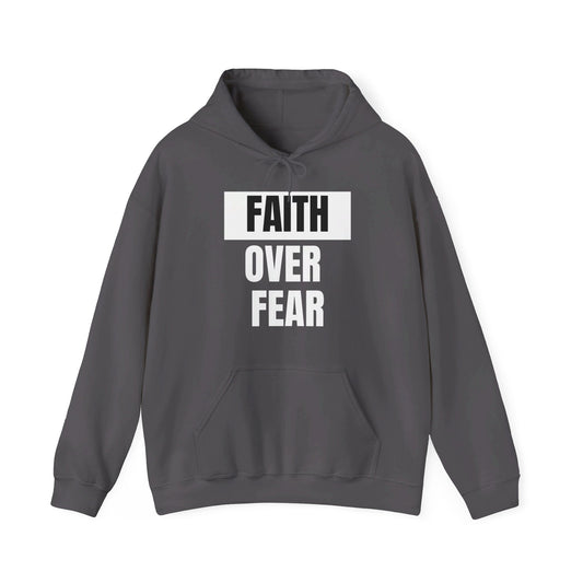 Faith Over Fear Unisex Heavy Blend™ Hooded Print Sweatshirt
