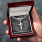 To My Amazing Man | Artisan Cross Necklace on Cuban Chain | Gift for Him